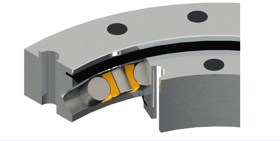 无齿式交叉圆柱滚子回转支承