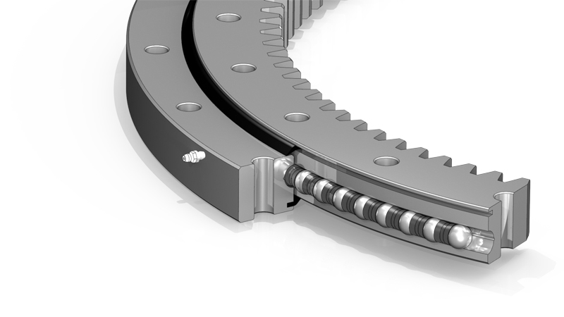 内齿单排四点接触球回转支承