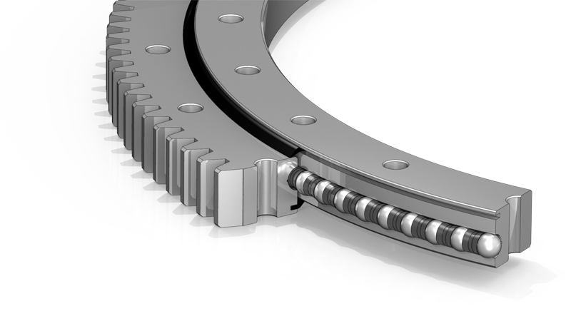 外齿单排四点接触球回转支承1